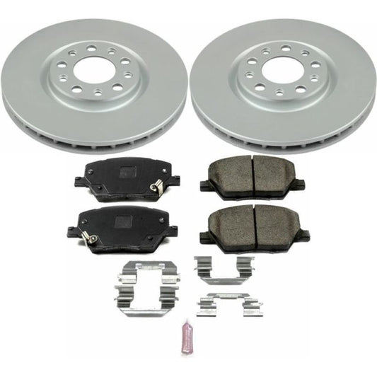 Power Stop 16-18 Fiat 500X Front Z17 Evolution Geomet Coated Brake Kit