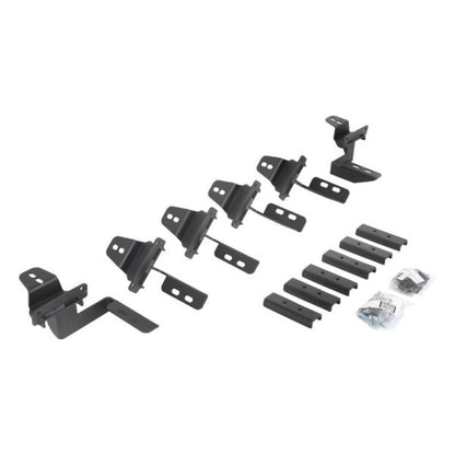 Go Rhino 07-18 Jeep Wrangler JKU 4DR Mounting Brackets (V-Series V3/RB10 Slim/RB20 Slim) - Tex. Blk