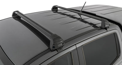 Rhino-Rack 11-20 Ford Ranger PX 4 Door Double Cab Vortex ROC25 Flush 2 Bar Roof Rack - Black