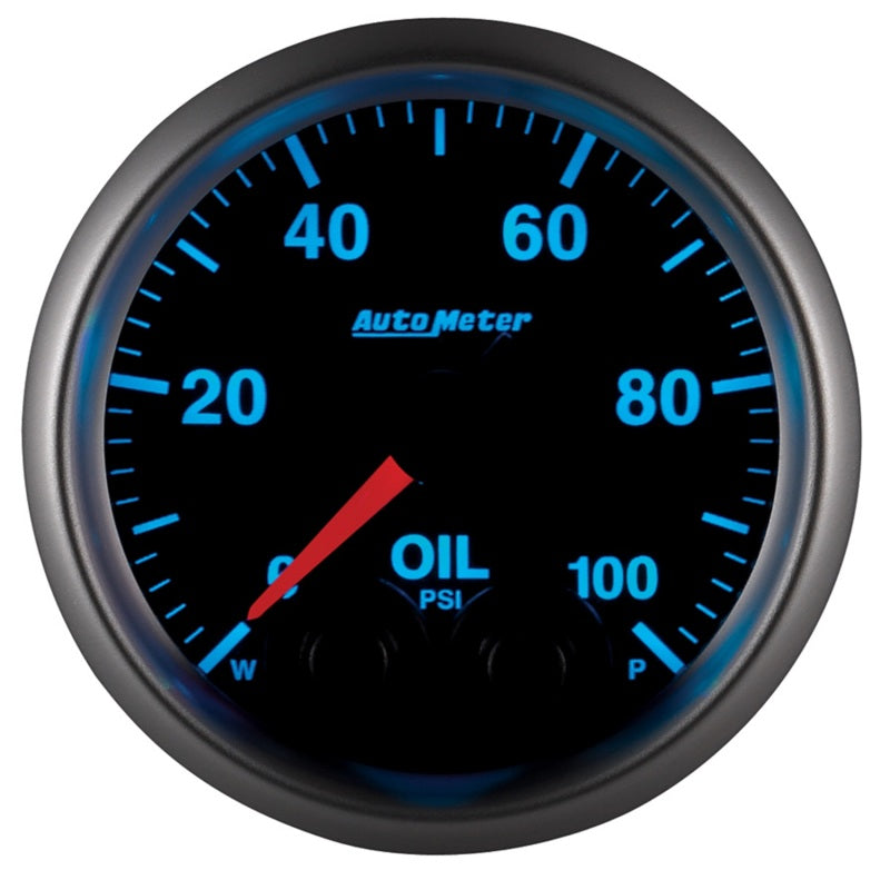 Autometer Elite 52mm Oil Pressure Peak and Warn Gauge w/ Electonic Control