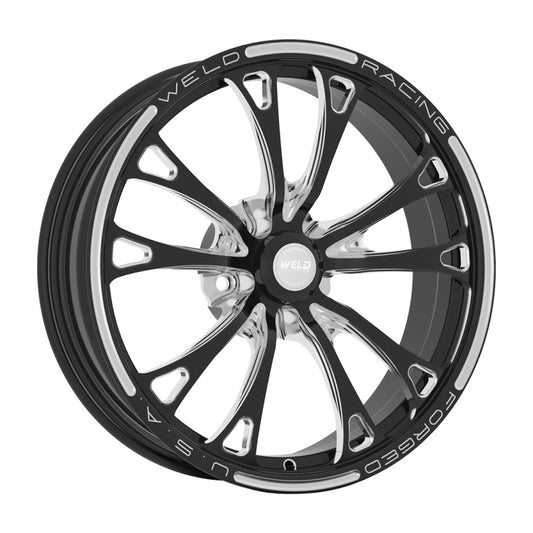 Weld V-Series 1-Piece 18x6 / 5x120mm BP / 3.2in BS Black Wheel - Non-Beadlock