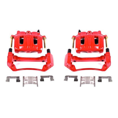 Power Stop 99-03 Ford F-150 Front Red Calipers w/Brackets - Pair