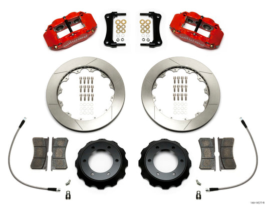 Wilwood Narrow Superlite Red 6R Front Kit 12.88in Slotted Rotor w/ Lines 05-15 Toyota Tacoma