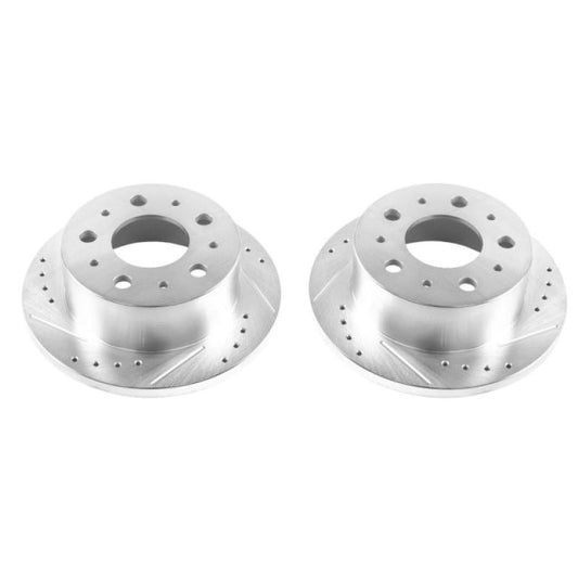 Power Stop 14-19 Ram ProMaster 1500 Rear Evolution Drilled & Slotted Rotors - Pair