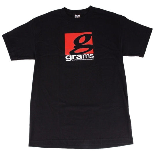 Grams Performance and Design Logo Black T-Shirt - L