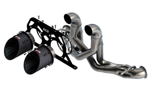 Borla 2017-2022 Ford GT 3.5L V6 AT/MT RWD 2DR 3-2in ATAK Catback 5in Dual Round Angle Cut CF Tips