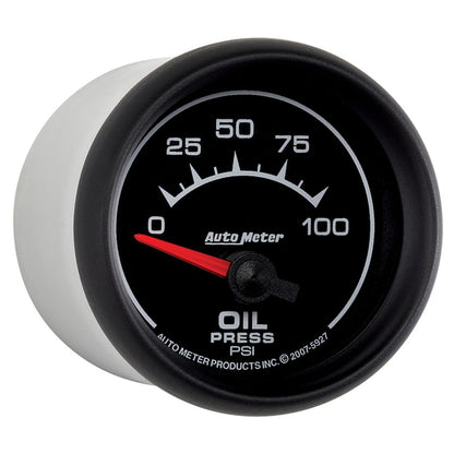 Autometer ES 52mm 100 PSI Short Sweep Electric Oil Pressure Gauge