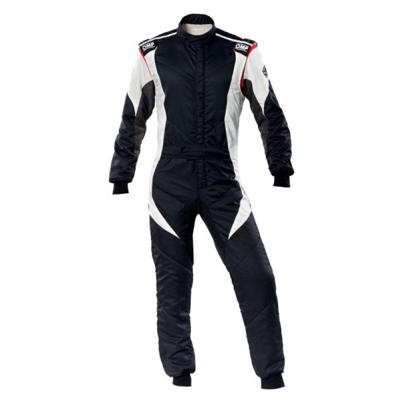 OMP First Evo Overall Black/White - Size 52 (Fia 8856-2018)