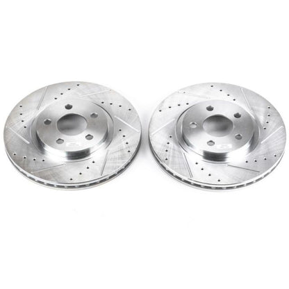Power Stop 01-10 Chrysler PT Cruiser Front Evolution Drilled & Slotted Rotors - Pair