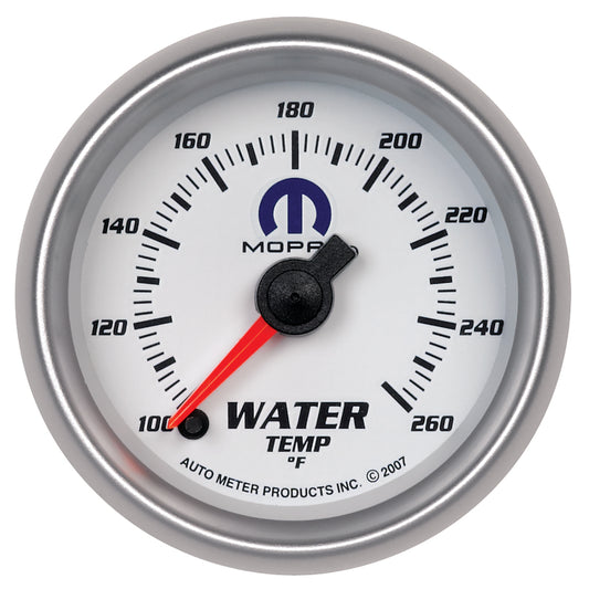 Autometer Mopar 52.4mm SSE 100-260 Degree F Water Temperature Gauge