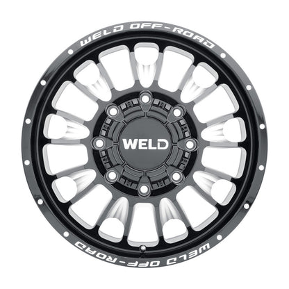 Weld Off-Road W121 20X8.25 Scorch Outer 8X200 ET-246 BS-4.92 Gloss Black MIL 142.2