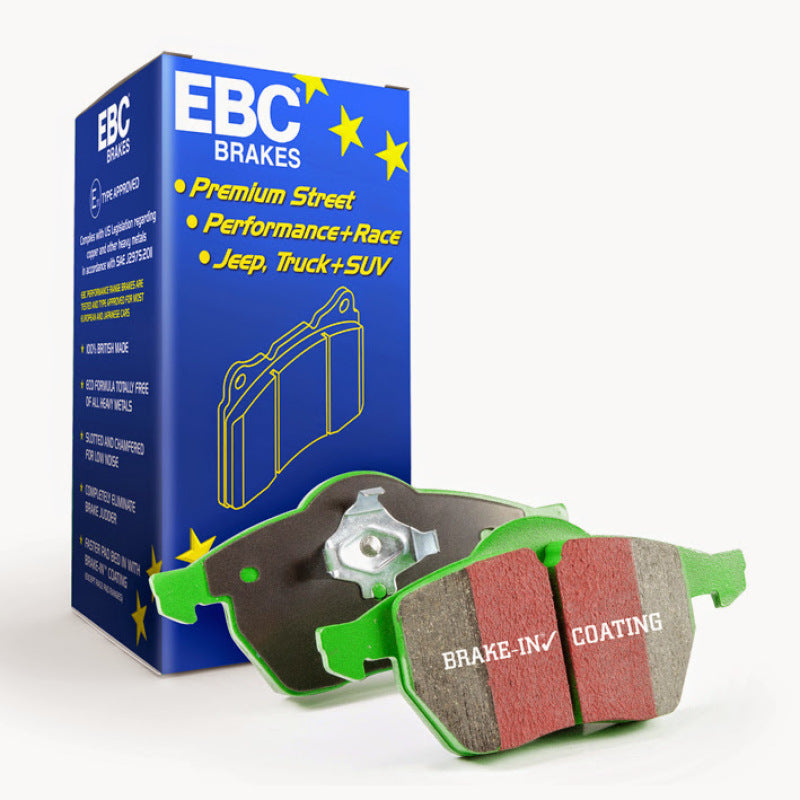 EBC 95-97 Ford Crown Victoria 4.6 (ABS) (Steel PisTons) Greenstuff Rear Brake Pads