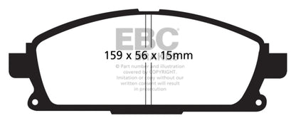 EBC 01 Infiniti Q45 4.1 Ultimax2 Front Brake Pads