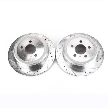 Power Stop 07-11 Dodge Nitro Rear Evolution Drilled & Slotted Rotors - Pair