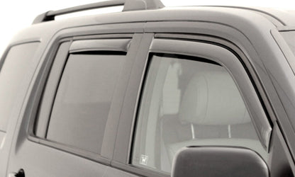 AVS 06-10 Jeep Commander Ventvisor In-Channel Front & Rear Window Deflectors 4pc - Smoke