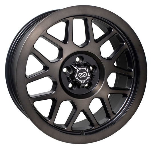 Enkei Matrix 17x8 6x139.7 30mm Offset 93.1mm Bore Brushed Black Wheel