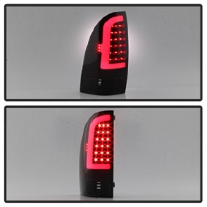 xTune 05-15 Toyota Tacoma (Excl LED Tail Lights) LED Tail Lights - Blk Smk (ALT-ON-TT05-LBLED-BSM)