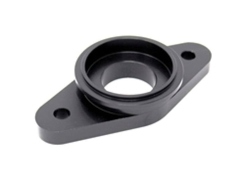 Torque Solution Billet Stock to Tial Blowoff Valve Adapter(Black): Mitsubishi Eclipse/Talon1G 90-94