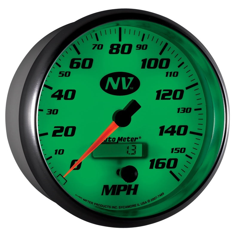 AutoMeter Gauge Speedometer 5in. 160MPH Elec. Programmable NV