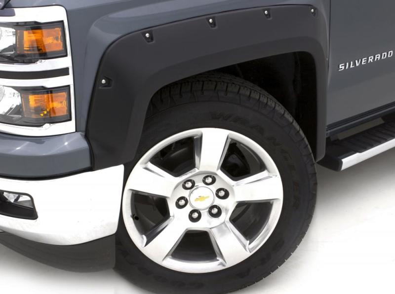 Lund 99-07 Chevy Silverado 1500 RX-Rivet Style Smooth Elite Series Fender Flares - Black (2 Pc.)