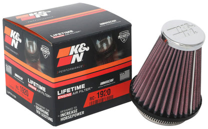 K&N Universal Clamp-On Air Filter 2-1/8in Flange 3-1/2in Base 2in Top 4in Height