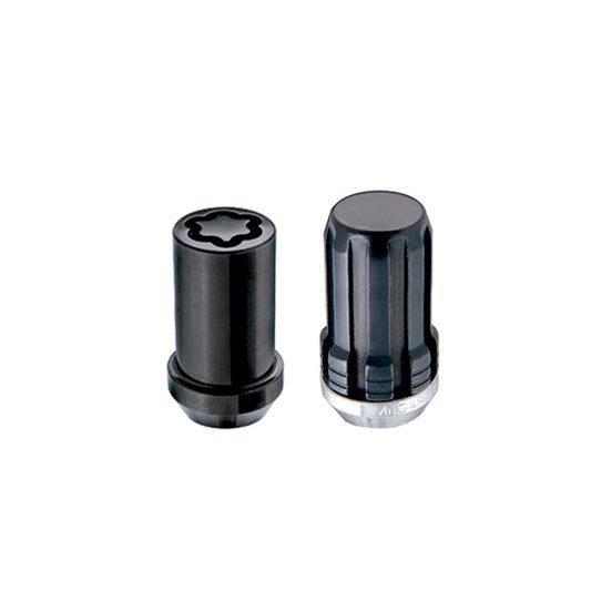McGard SplineDrive Tuner 5 Lug Install Kit w/Locks & Tool (Cone) 1/2-20 / 13/16 Hex / 1.6in. L - Blk