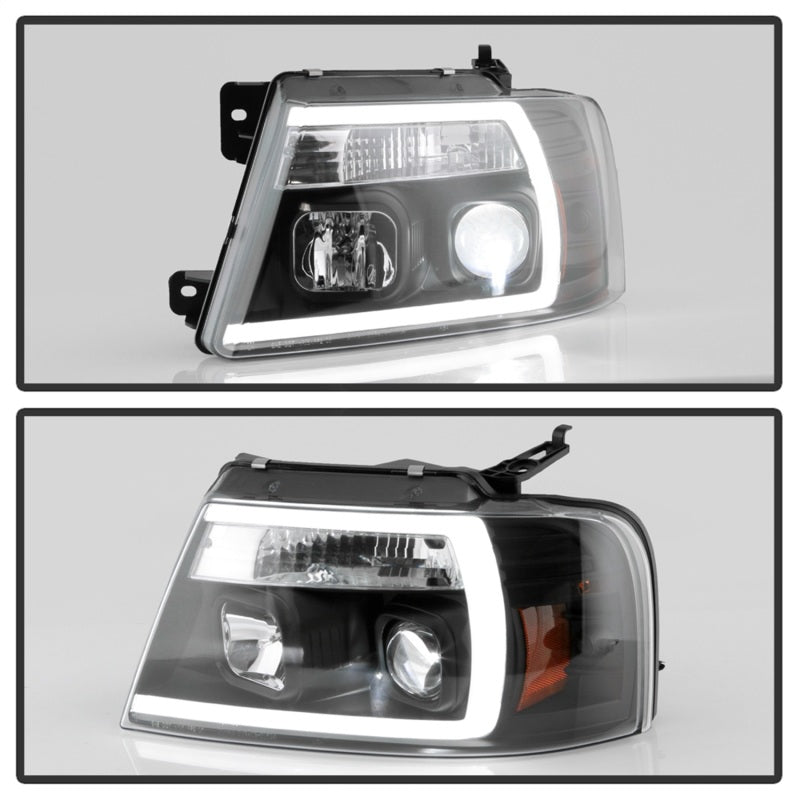 Spyder Ford F-150 04-08 High-Power LED Headlights - Black PRO-YD-FF15004PL-BK