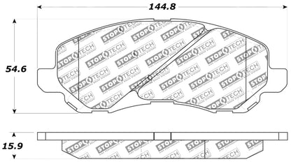 StopTech Performance 07-10 Jeep Compass/Patriot / 01-09 Mitsubishi Eclipse Front Brake Pads