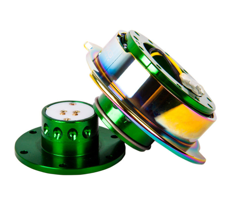 NRG Quick Release Gen 2.5 - Green Body / Neochrome Ring