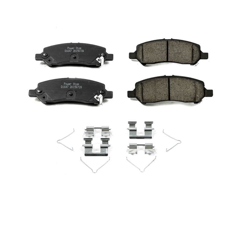 Power Stop 13-16 Dodge Dart Rear Z17 Evolution Ceramic Brake Pads w/Hardware