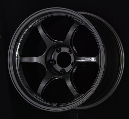 Advan RG-D2 18x10.5 +15 5-114.3 Semi Gloss Black Wheel