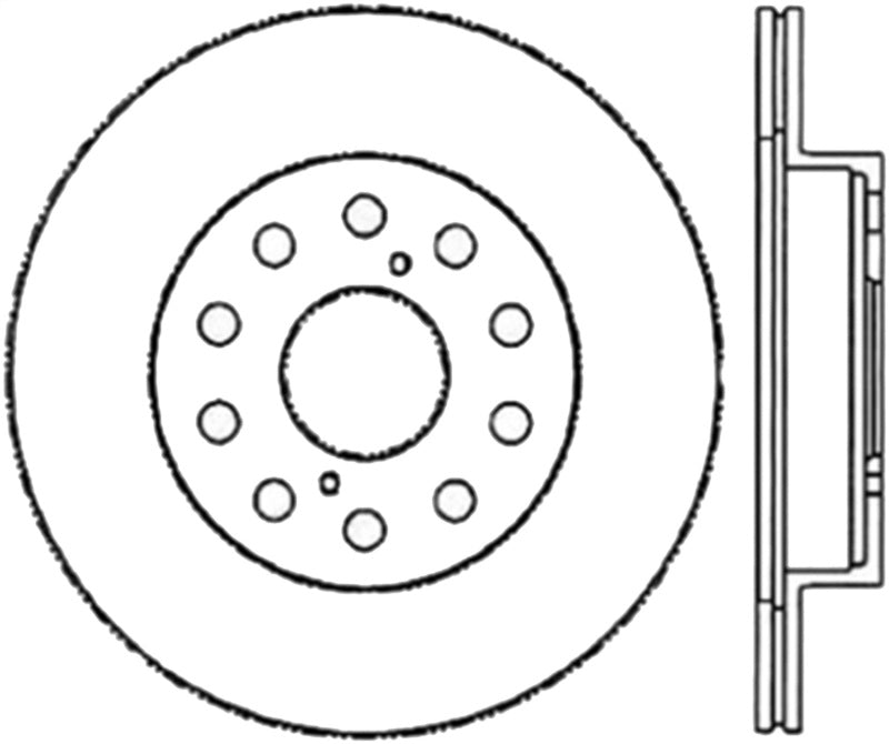 StopTech Sport Slotted 91-95 Toyota MR2 Cryo Rear Left Rotor