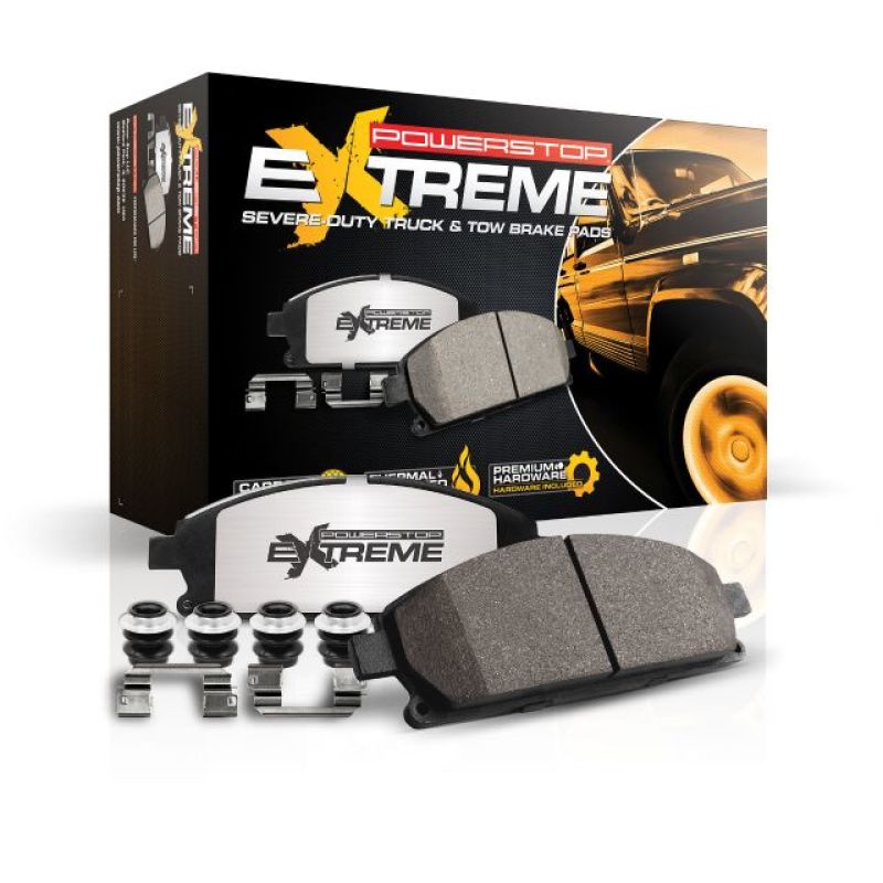 Power Stop 2011 Chevrolet Silverado 2500 HD Front or Rear Z36 Truck & Tow Brake Pads w/Hardware