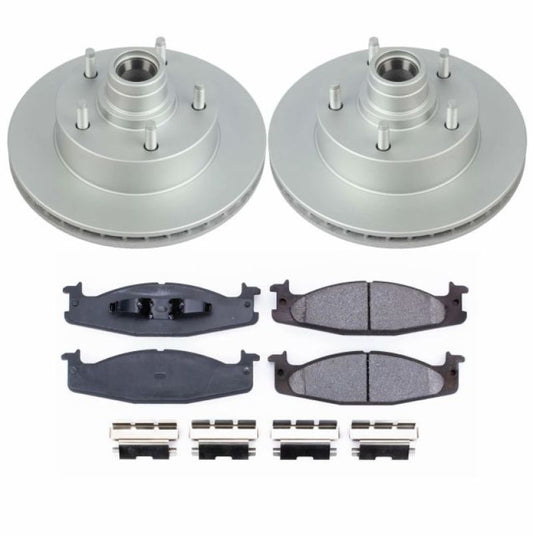 Power Stop 94-01 Ford E-150 Front Z17 Evolution Geomet Coated Brake Kit