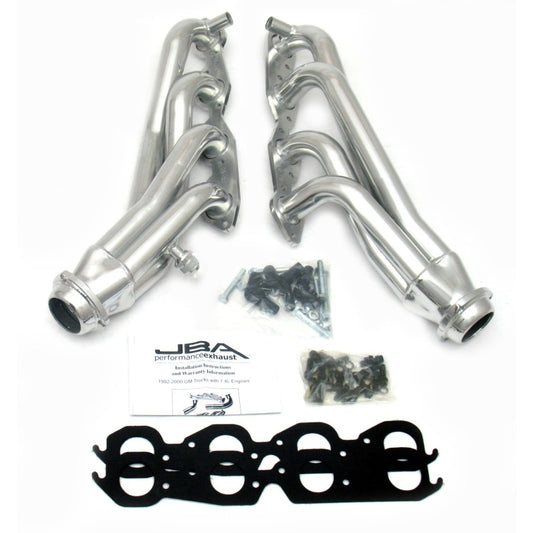 JBA 96-00 GM Truck 7.4L Vortec w/EGR & A.I.R. 1-3/4in Primary Silver Ctd Cat4Ward Header