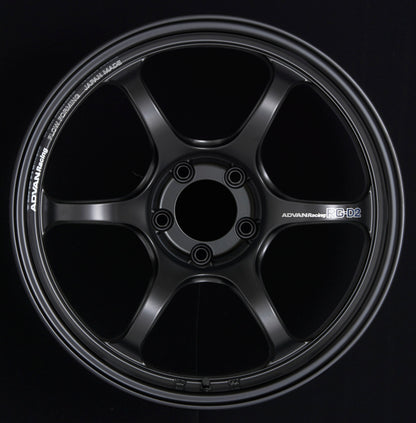 Advan RG-D2 15x6 +45 4-100 Semi Gloss Black Wheel