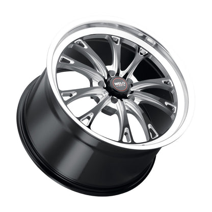 Weld S113 20X12 Belmont 5X120 ET52 BS8.50 Gloss Black MIL Dia 72.56