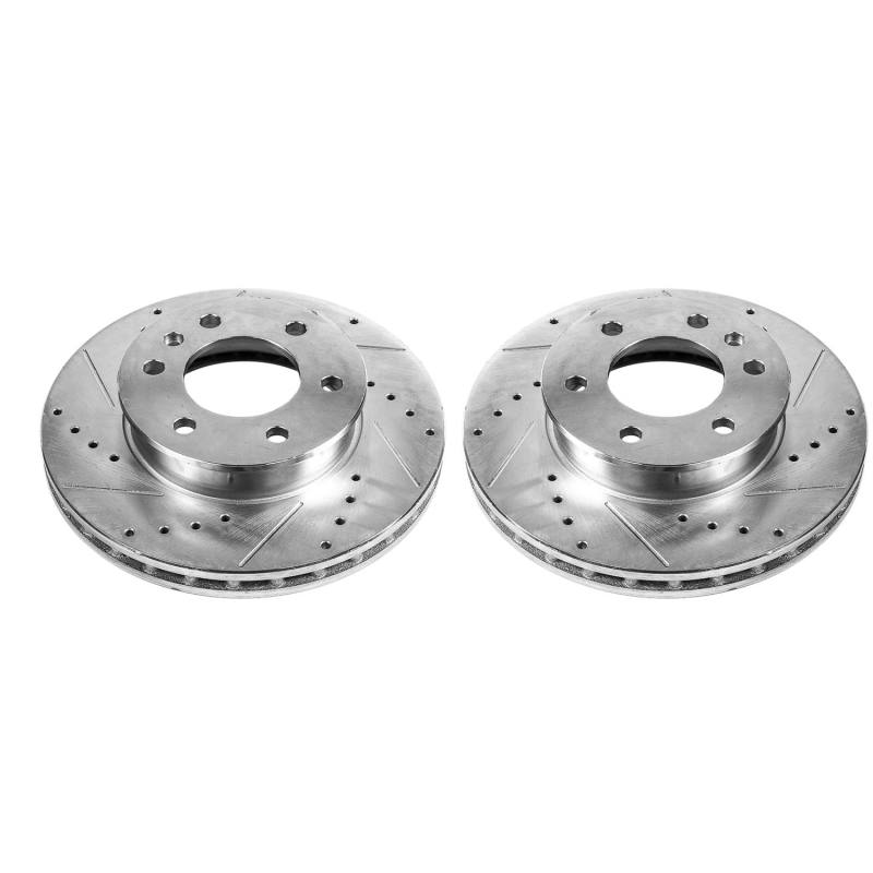 Power Stop 19-21 Mercedes-Benz Sprinter 2500 Rear Drilled & Slotted Rotor (Pair)