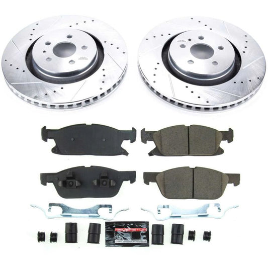 Power Stop 2019 Ford Edge Front Z23 Evolution Sport Brake Kit