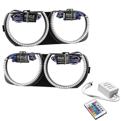 Oracle 15-21 Dodge Challenger Pre-Installed Halo Headlight Bezel - w/ Simple Controller