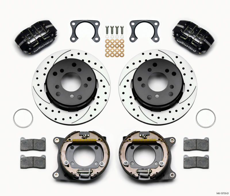 Wilwood Dynapro Lug Mount P/S Park Brake Kit Drilled Big Ford 2.00in Off Bronco 5 x 5.50