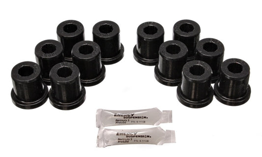 Energy Suspension 81-89 Toyota FJ40/FJ60 Landcruiser 2/4WD Blk Front Leaf Spring Bushing Set