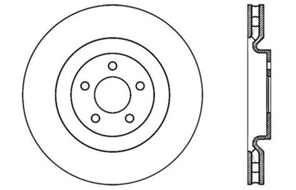 StopTech Drilled Sport Brake Rotor