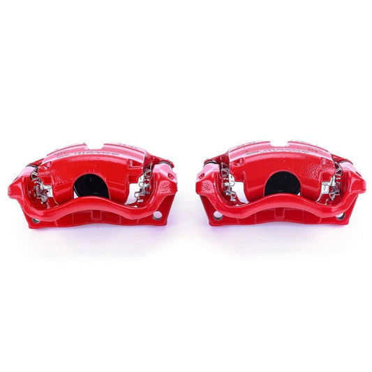 Power Stop 14-18 Mazda 3 Front Red Calipers w/Brackets - Pair