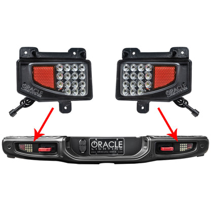 Oracle Rear Bumper LED Reverse Lights for Jeep Gladiator JT - 6000K SEE WARRANTY