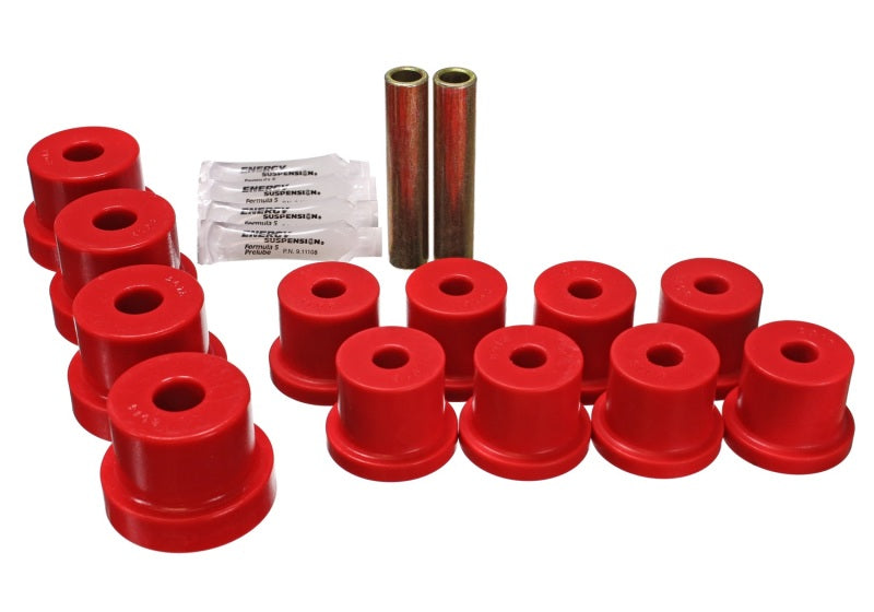 Energy Suspension 67-69 Chevrolet Corvette Red Rear Leaf Spring Bushing Set