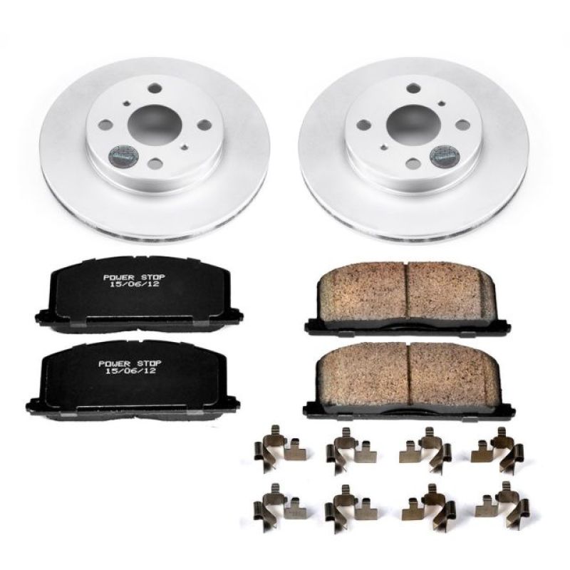 Power Stop 96-98 Toyota Paseo Front Z17 Evolution Geomet Coated Brake Kit