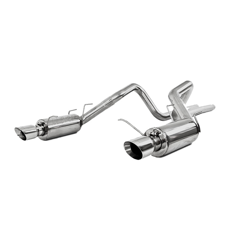 MBRP 11-14 Ford Mustang GT 5.0L Dual Split Rear Street Version T409 3in Cat Back Exhaust System