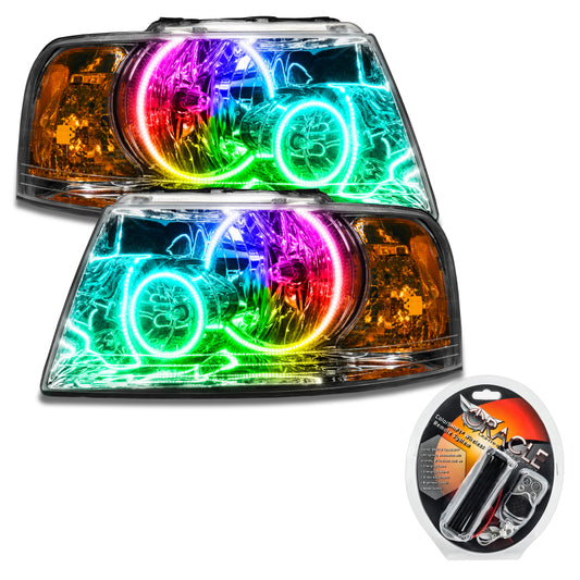 Oracle 03-06 Ford Expedition SMD HL - Chrome - ColorSHIFT SEE WARRANTY