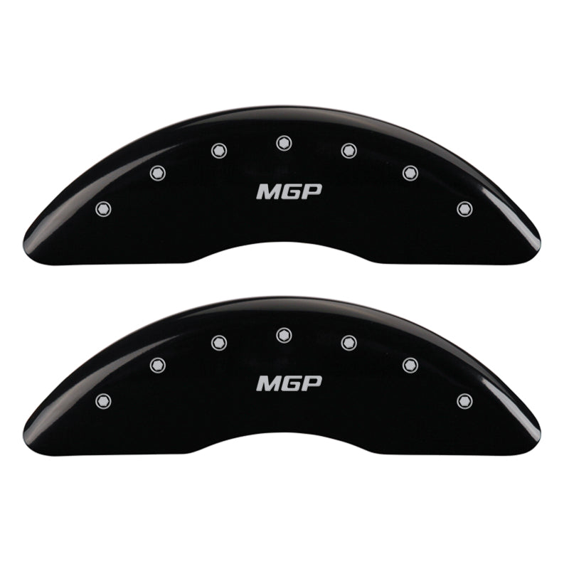 MGP 4 Caliper Covers Engraved Front & Rear MGP Black Finish Silver Char 2013 Mercedes-Benz SL550